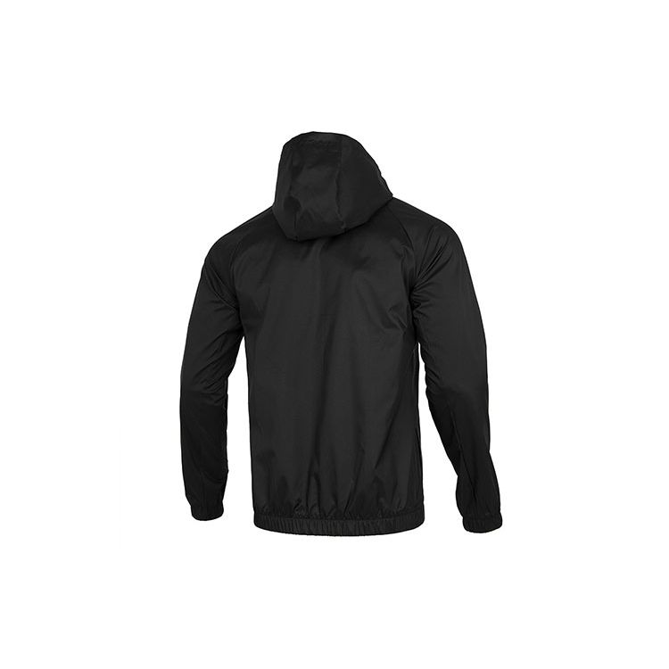 Adidas Ветровка с 3 полосками, мужская куртка с капюшоном, черная HE4322