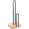Kitchen Paper Roll Holder - DKD HOME DECOR - Standard - Black - Bamboo and Steel - 16x16x31.3 Cm