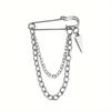 Multi-layer Star Cross Chain Brooch Tassel Pendant Sweater Collar Clip Retro Cardigan Clip  Skirt