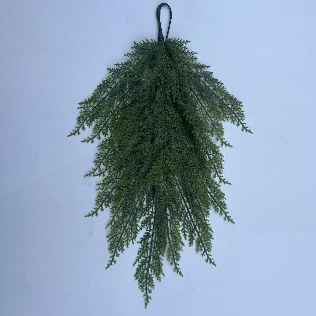 Upside Down Norfolk Pine Needle Wall Hanging Christmas Tree Decoration, European Style