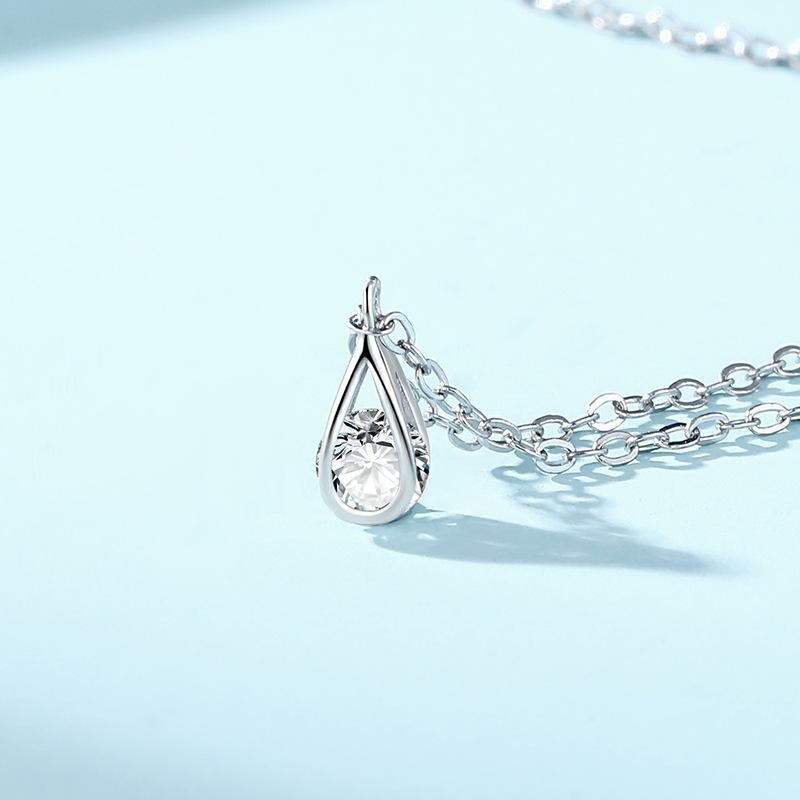 Ожерелье с каплями воды, женская цепочка на шею, нишевый дизайн, повседневная легкая, роскошная, высокого класса, цепочка на ключицу