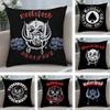Band-M-M-MotorheadS-S Pillow Case Square Double‑Sided Print Cushion Case For Sofa Home Bedchamber Decor Gift