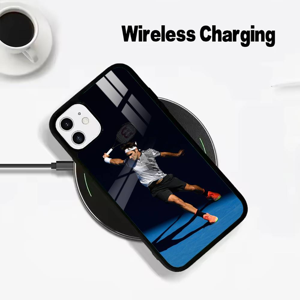Tennis-Roger Federer For IPhone17 16 15 14 13 12 11 Plus Pro Max Plus Wireless Charger Phone Case
