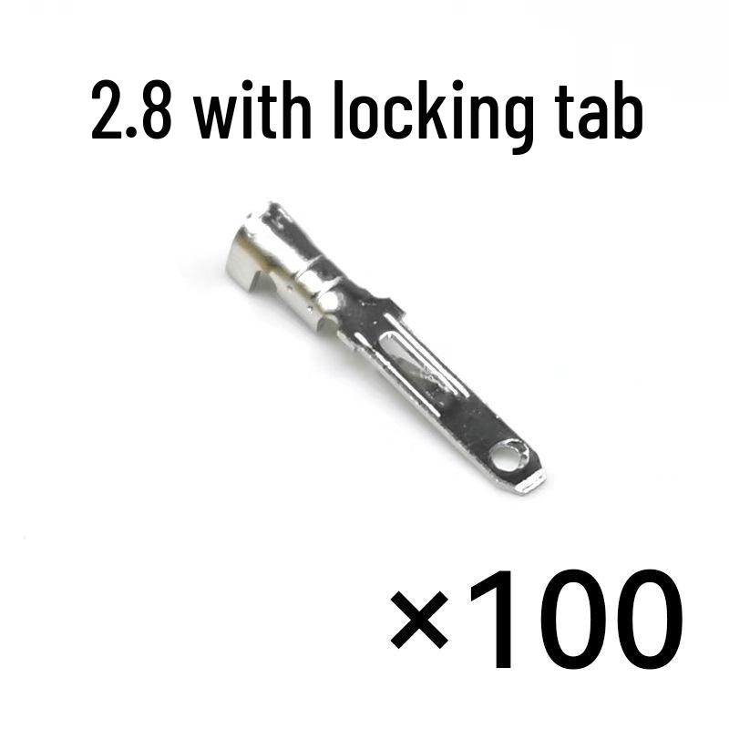 380PCS Car Wiring Terminals & Connectors Set - 2.8 Blade Spring with Boxed Copper and Plastic Parts