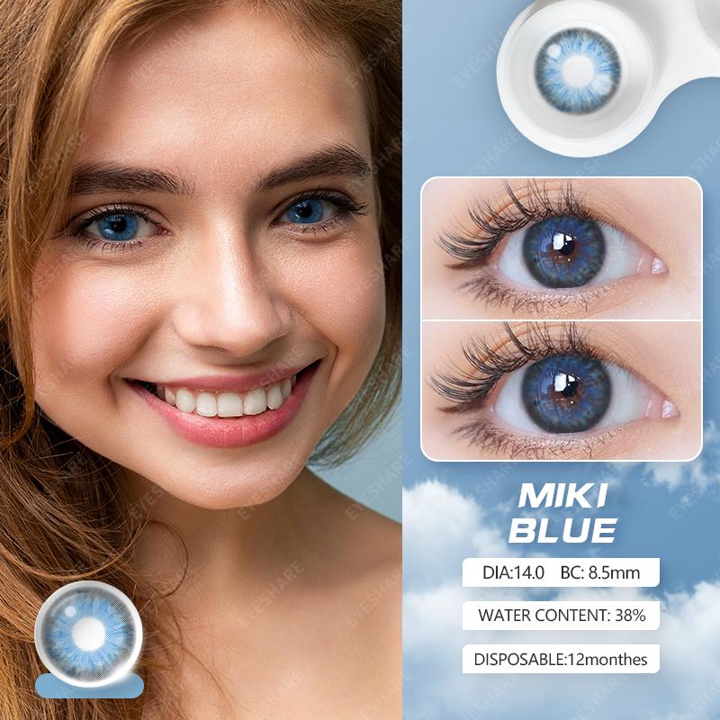 Eyeshare 2 шт. цветные контактные линзы для зрачков, голубые глаза, природа, карие контактные линзы для глаз, высококачественные цветные линзы для макияжа, быстрая доставка