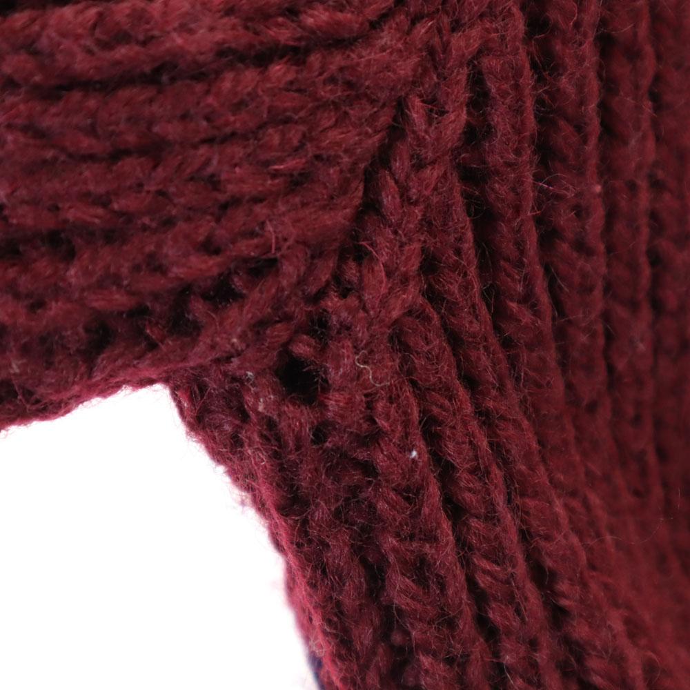 Y's сделано в Японии Вязаный кардиган с длинным рукавом Бордовый Youji Yamamoto Женский Б/у