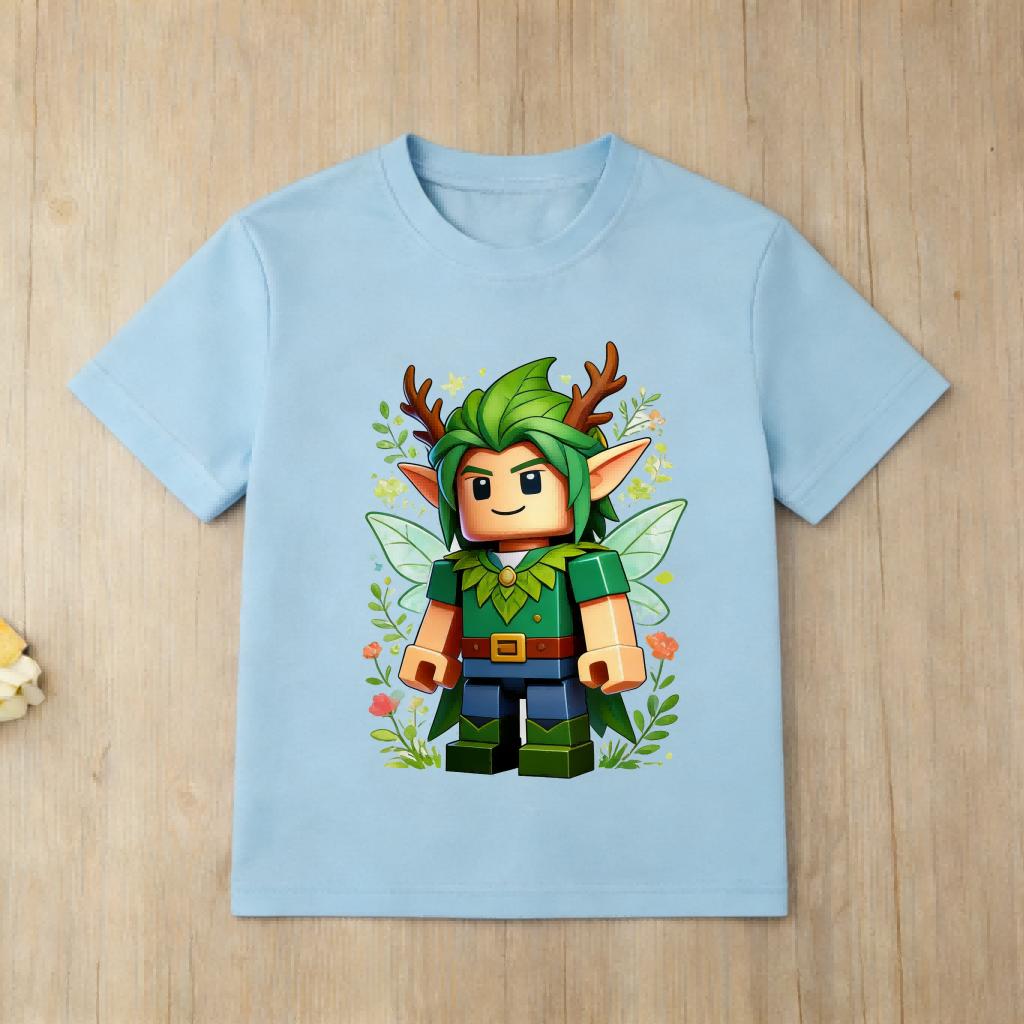 Roblox Detective Character Print Children T Shirt Boys Girls Casual Short Sleeve Cotton Tee Breathable Summer Daily Wear Top