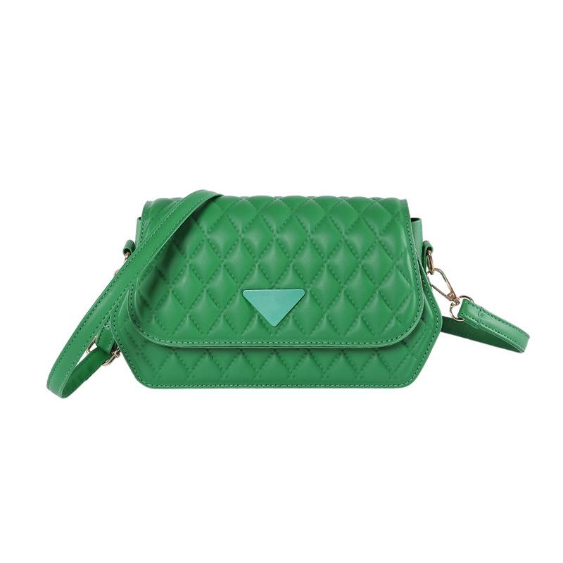 Зимняя популярная женская сумка 2024 года, новая ретро-мода, однотонная сумка через плечо, простая повседневная маленькая квадратная сумка