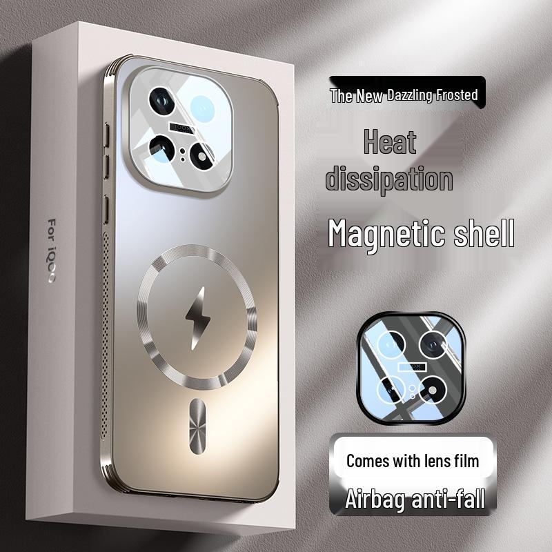 Магнитный защитный чехол-сота для отвода тепла IQOO15 с интегрированной линзой