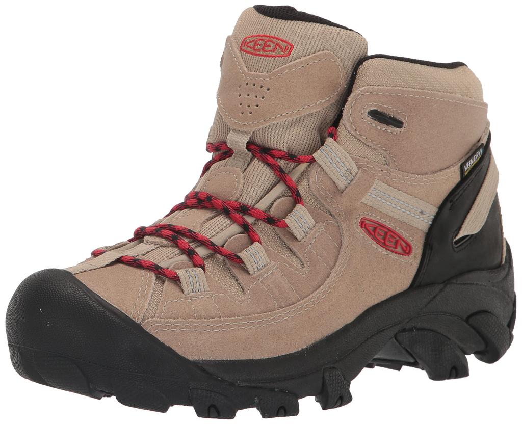 Keen Targhee II Mid WP Waterproof Trekking Size Cm (older Model) Men's Shoes, SAFARI/RED CARPET, 26.5