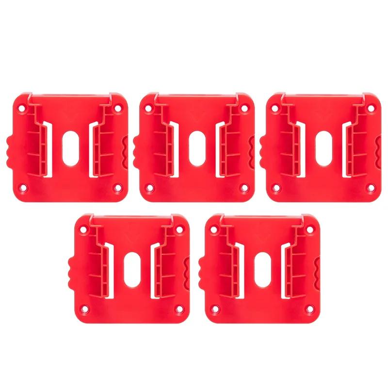 For Milwaukee M&18 Battery Holder For 18V Lithium Battery Can Be Fixed On The Wall  Battery Splice Battery Mount Dock Holder