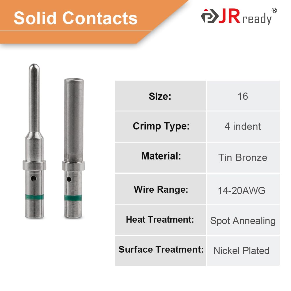 Разъем Deutsch 2-контактный JRready ST6246 10 комплектов, DT04-2P DT06-2S Серый водонепроницаемый электрический разъем для проводов с цельными контактами 14-20AWG
