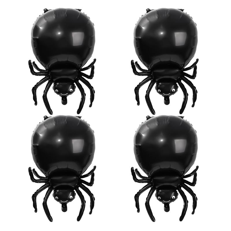 20/1pc Halloween Black Spider Balloons Large Foil Balloon Kids Inflatable Toys Horror Spider Halloween Props Party Decoration