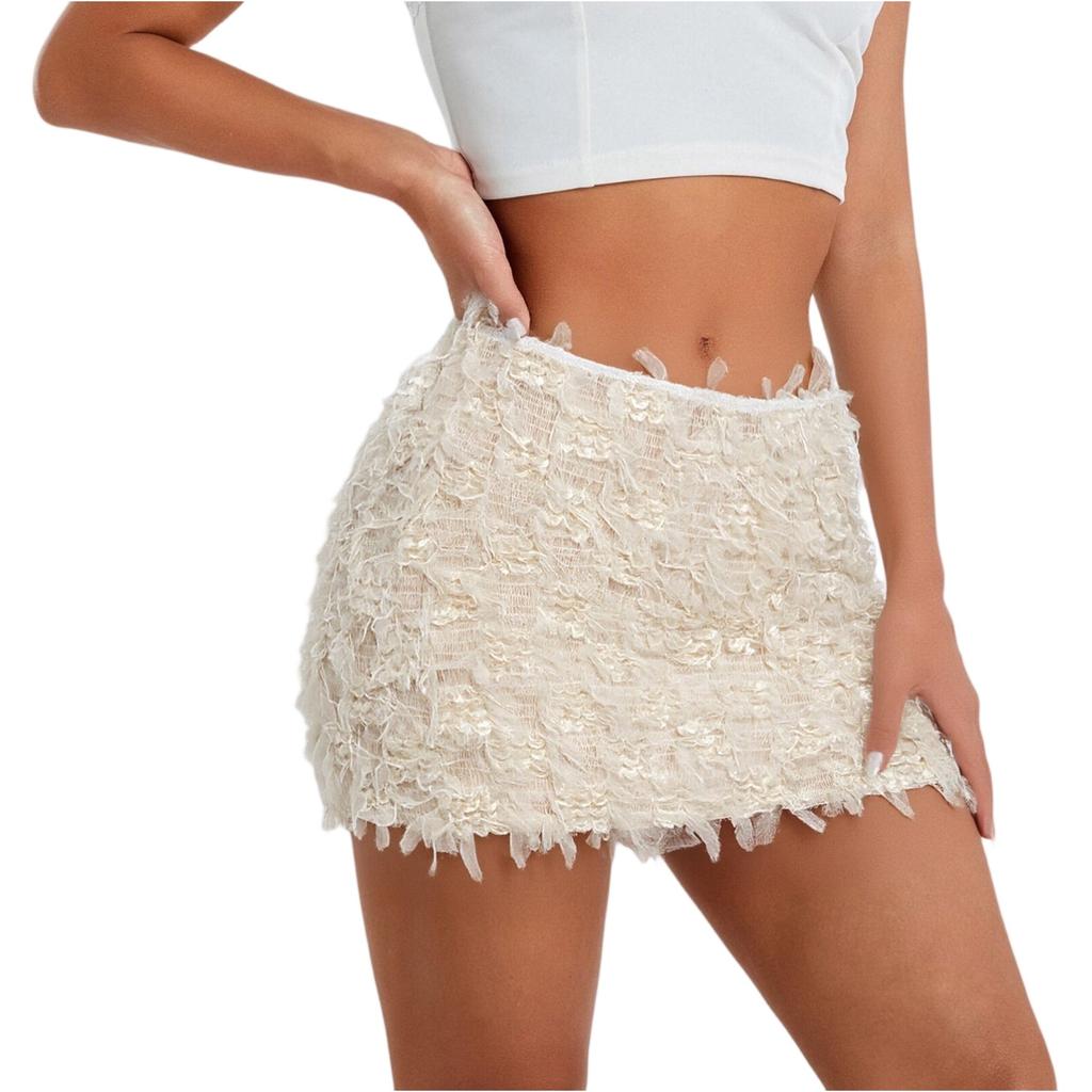 Sequin Skirt Glitter Skirt Women's Elastic Waist Glitter Skirt With Women's Sequin Skirt Glitter Skirt Elastic Waist Skirt A-line Hip Skirt