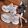 Женские кроссовки Daddy Shoes 2025 Осень Корейская версия Универсальные Новые Повседневные Кроссовки Легкие На толстой подошве С внутренней платформой Женская обувь