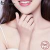 BAMOER 925 Sterling Silver The First Meet Finger Ring Women Adjustable Ring Jewelry Gift