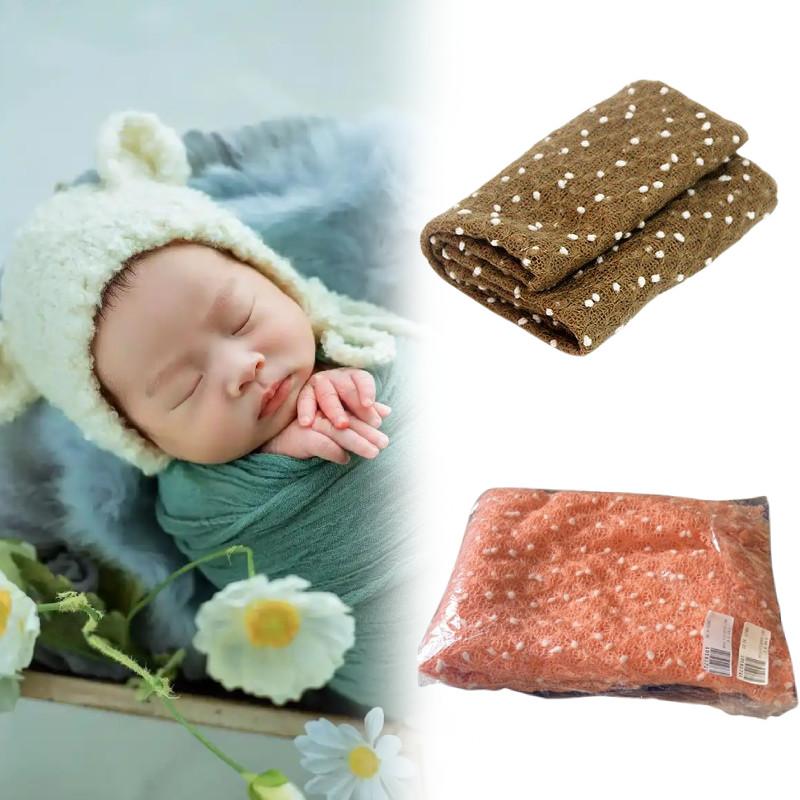 Baby Photography Newborn Blanket Knit Stretch Wrap Infant Photoshoot Tool Prop