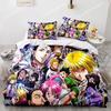 HUNTER×HUNTER Постельный комплект Односпальный Полуторный Двуспальный Размер Квинсайз Кингсайз Комплект для кровати Взрослый Детский Спальня Комплекты пододеяльников Набор мебели для кровати Спальня