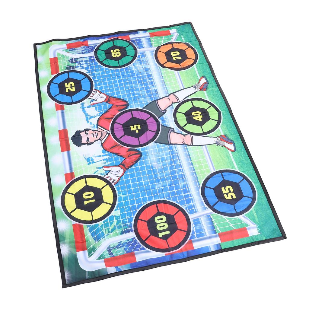 Футбольный мяч игровой набор с 2 мячами воздушный насос развитие навыков коврик метание футбольная цель цель игра для In