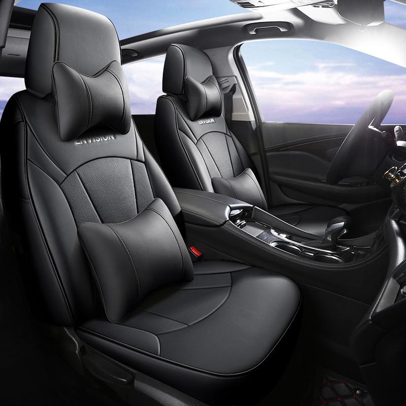 All-Season Genuine Leather Seat Cushion for Buick Envision - Five-Seater, Universal Fit