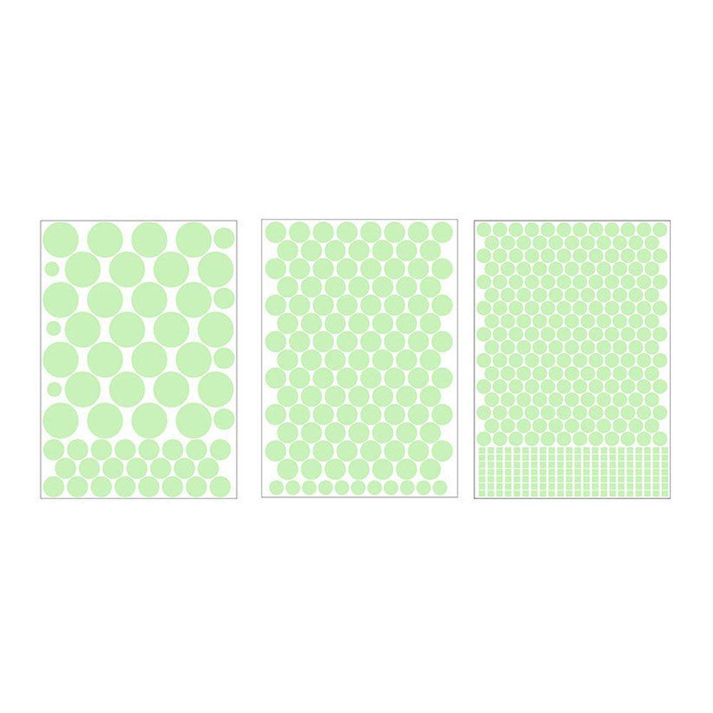 Party Supplies Home Decoration Stars Dots Fluorescent Decals Glow In Dark Luminous Wall Stickers