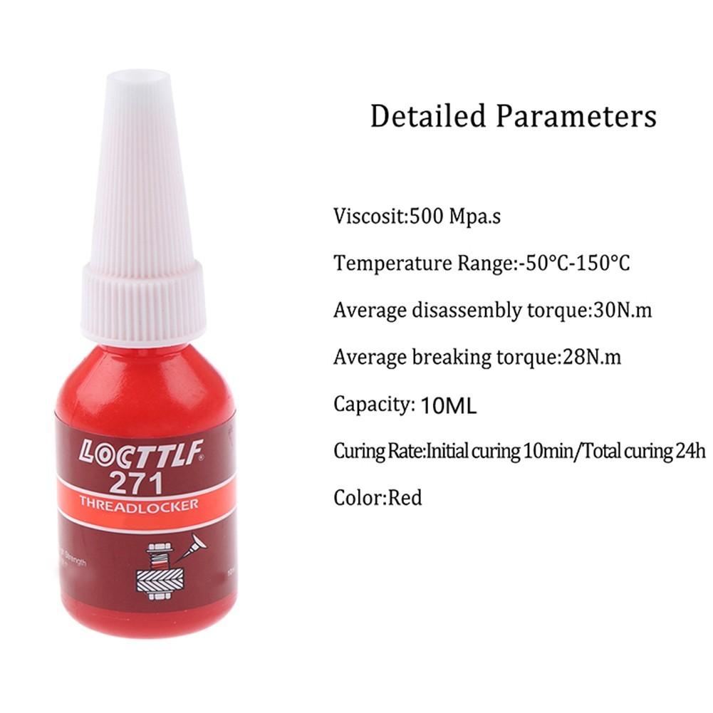 LOCTITE 222 242 243 263 271 277 ФИКСАТОР 10 мл Средство для фиксации винтов, аксессуары Нет