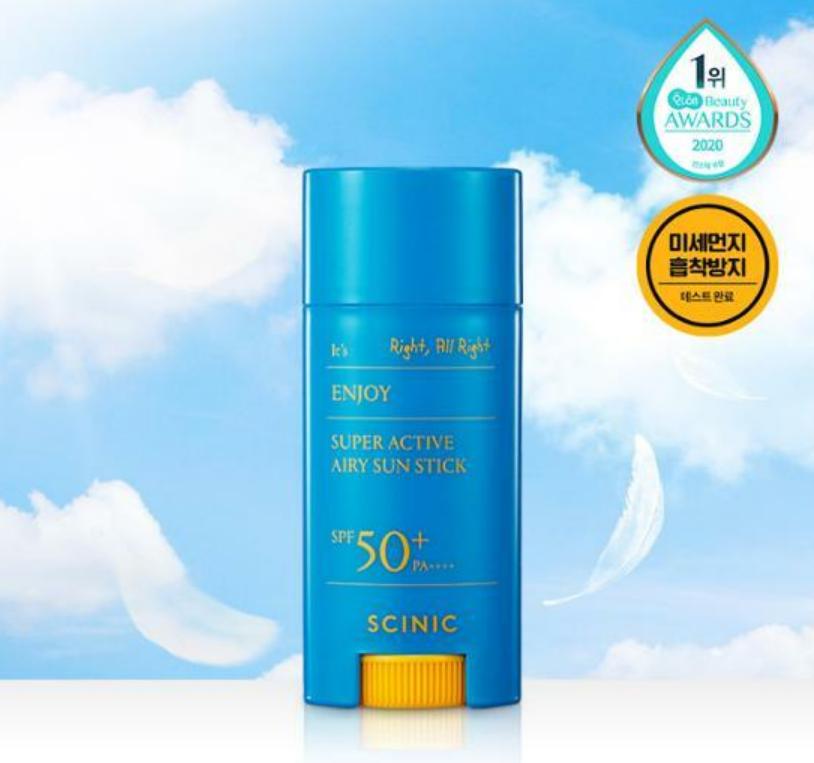 [SCINIC] Enjoy Super Active Airy Sun Stick SPF50+ 15 г