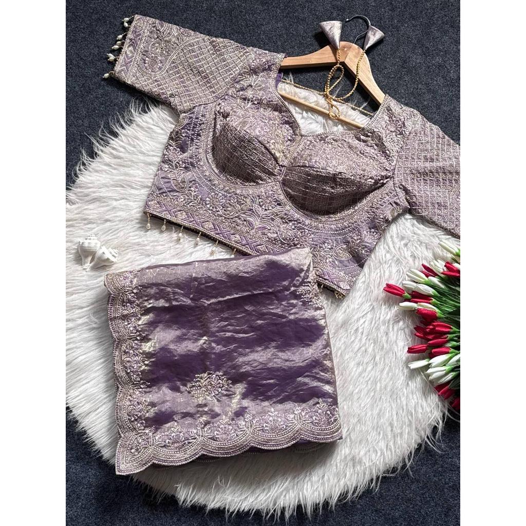 Новый модный дизайнерский сари ready-to-wear для Instagram с блузкой