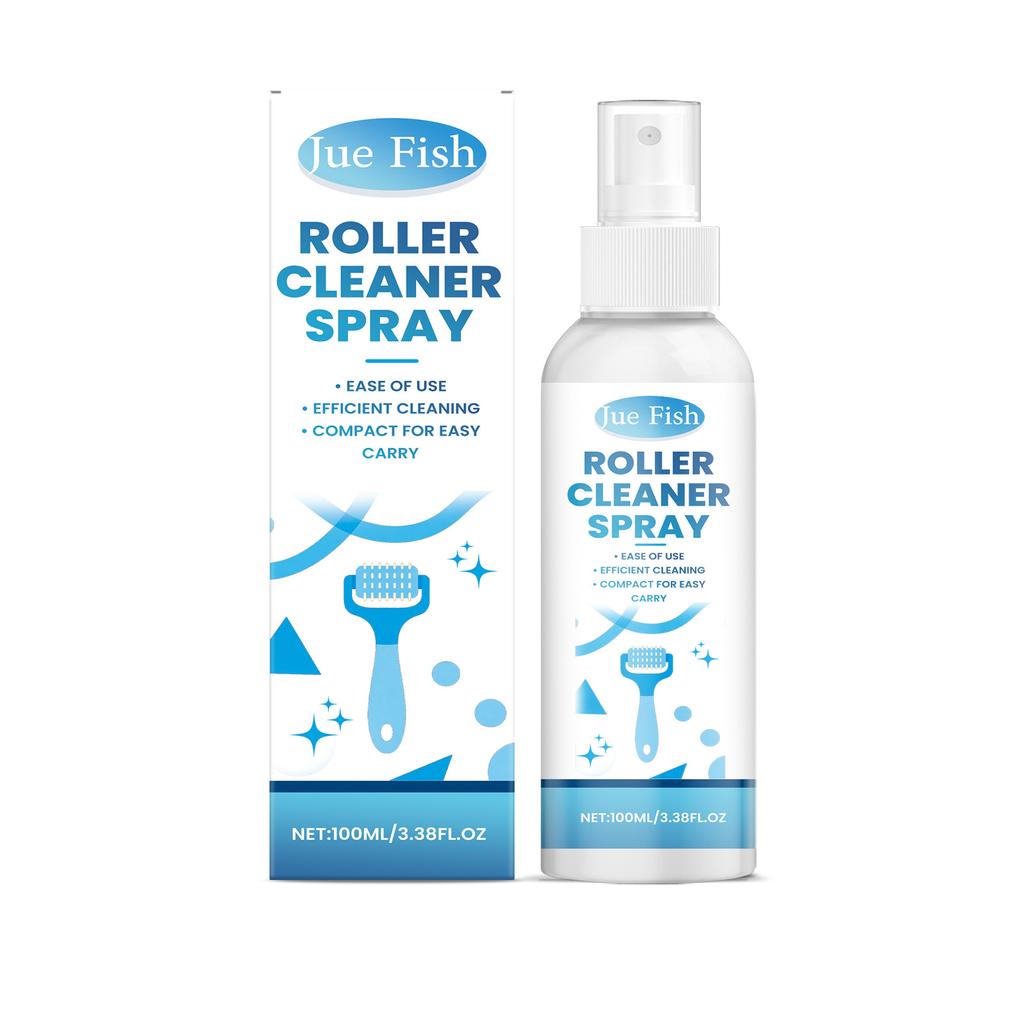JUE FISH Roller Cleaner Spray – Clean Roller Stains, Improve Smoothness, Keep Clean, Restore and Maintain 100ml