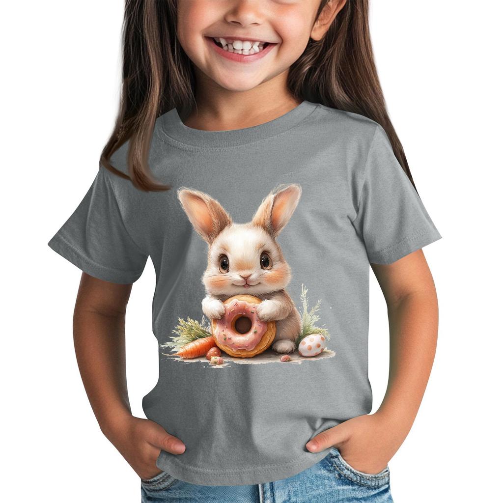 Toddler Girl Boy T-Shirts Kids Top Boys And Girls Printed Short Sleeved T-shirt 2-12Y