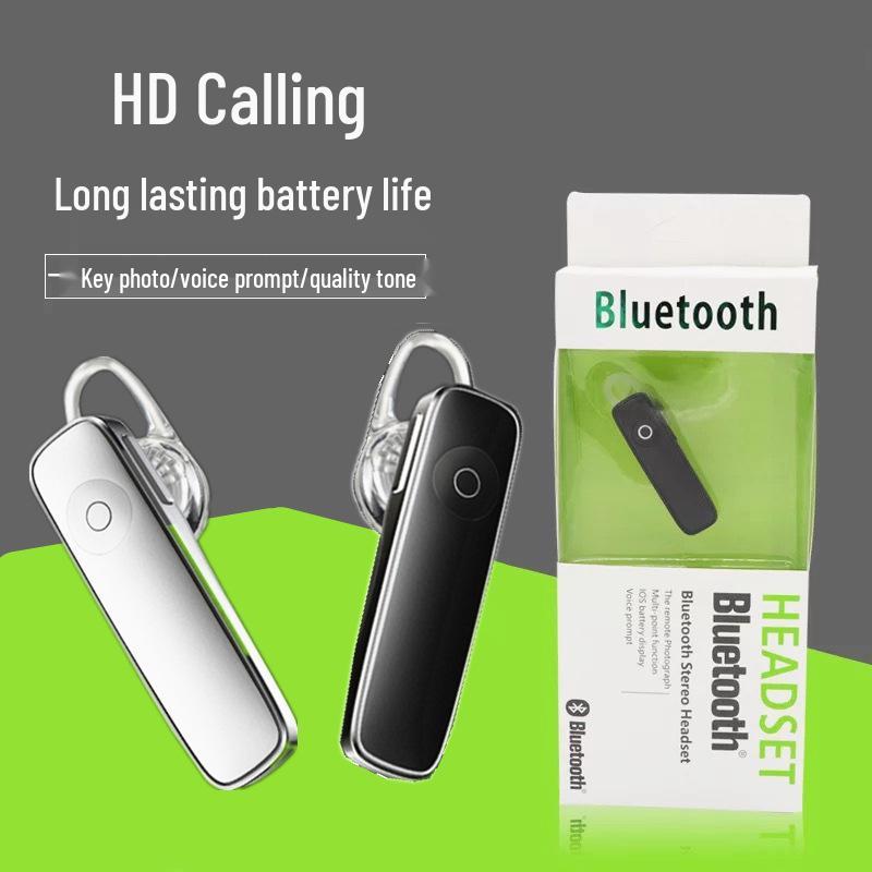 Новая Bluetooth гарнитура с шумоподавлением, одноухая, с микрофоном и заушиной - Беспроводные наушники для телефона в машину