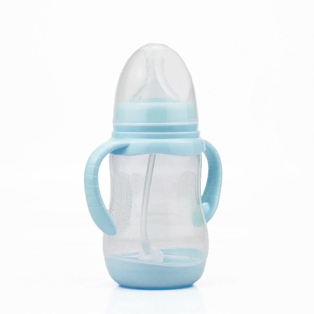 Силиконовая соска для детского молока, пищевая детская бутылочка с ручкой, принадлежности для кормления