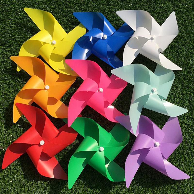 20PCS/Set Assorted Mixed Color 19CM Size Plastic Windmills Self-assembly Windmill Party Decoration Game Props Carnival Gift ZYF