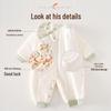 Baby Koi Fish Long Sleeve Romper - Chinese Style, Padded 120g Onesie for Autumn/Winter