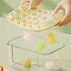 Silicone Ice Compartment Ice Cube Membrane Set 22 Compartment Ice Box with Lid Food Grade Ice Maker Household Ice Cream Moulds