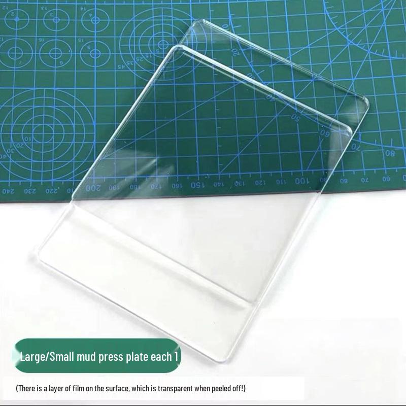 Набор инструментов для лепки из сверхлегкой глины: Нож, доска для прессования, скалка и набор игл для изготовления фигурок из полимерной глины своими руками.