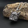 One-eyed Warrior Head One-eyed Warrior Head Pendant Men's Retro Titanium Steel Necklace