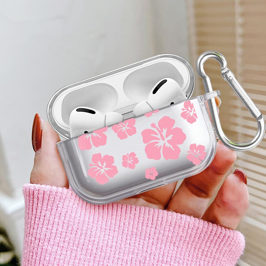 Элегантный Чехол с Цветочным Узором для Airpods Pro Pro3 1 4 Pro2 3 2 Прозрачные Чехлы-Крышки для Наушников