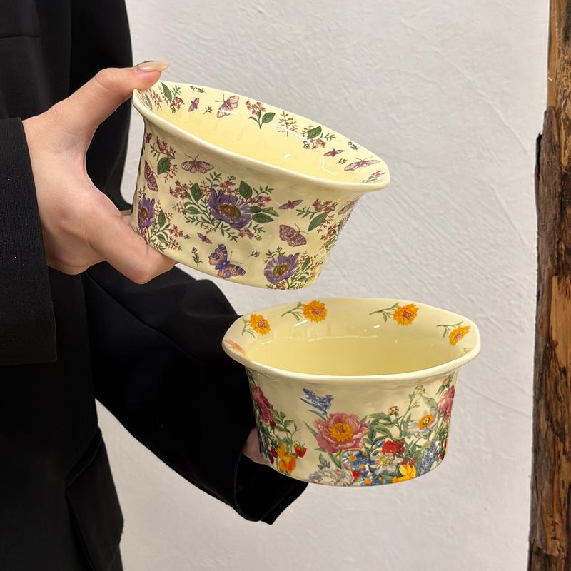 Специальная красивая рисовая миска, личная специальная керамическая миска, высококачественная бытовая салатница, миска для йогурта, подарок на новоселье