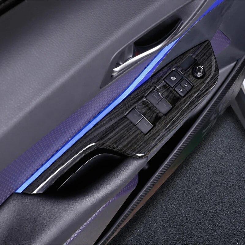 Для Toyota C-HR CHR 2016 2017 2018 панель стеклоподъемника рама охватывает панель стеклоподъемника Стайлинг автомобиля автомобильные аксессуары