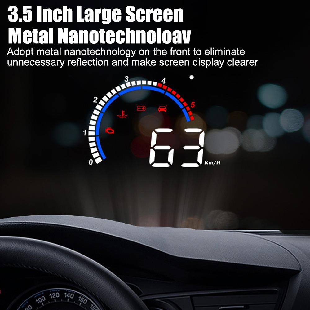 Универсальный проектор на лобовое стекло автомобиля, дисплей на лобовом стекле, спидометр M13 HUD, GPS, компас, часы, измеритель скорости, цифровой будильник
