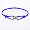 Sailing Rope Women's Bracelet Tricolour In Black Cord Bracelet with Stainless Steel Ring  Waterproof Boho Jewellery for Women Adjustable Length With