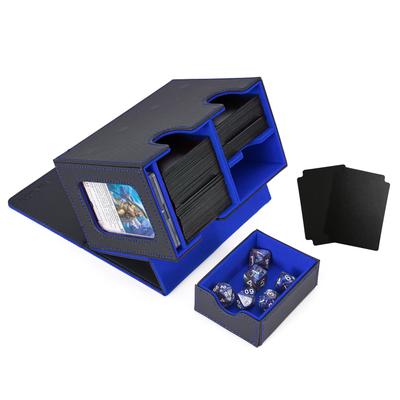 Чехол для коллекционных карт Venssu, витрина для карт, держатель для игральных костей, вмещает 200 игральных костей, включает в себя 2 разделителя и 1 магнитный загрузчик [MTG Yu-Gi-Oh Pokemon