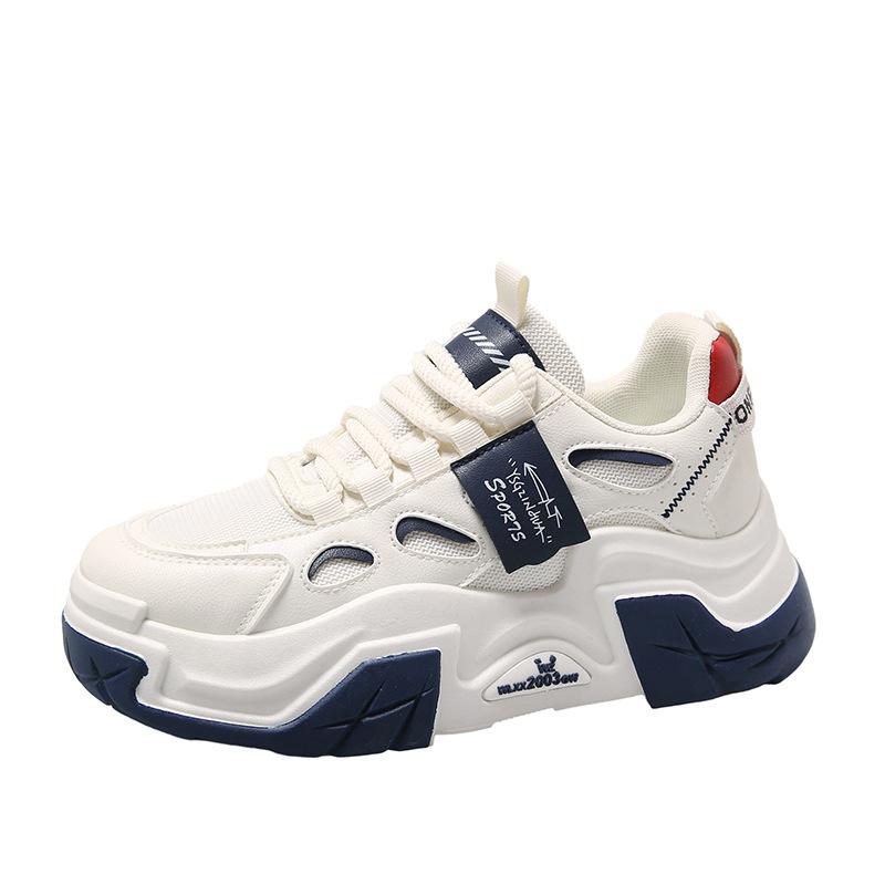 Весенние новые износостойкие кроссовки с толстой подошвой, универсальная повседневная женская обувь