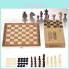 Премиальный деревянный шахматный набор со складной доской для увлекательных семейных игровых вечеров и развития мозга