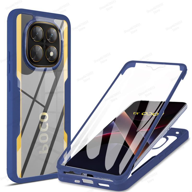 Противоударный чехол для телефона с полной защитой на 360° для POCO F7 Ultra X7 M6 X6 F6 Pro C65 силиконовый чехол для POCO X5 X4 X3 F5 Pro