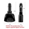 USB Car Charger 1-to-2 Cigarette Lighter Adapter with Dual USB 3.1A Ports, LED Voltage Display, Safety Protection, 12V/24V