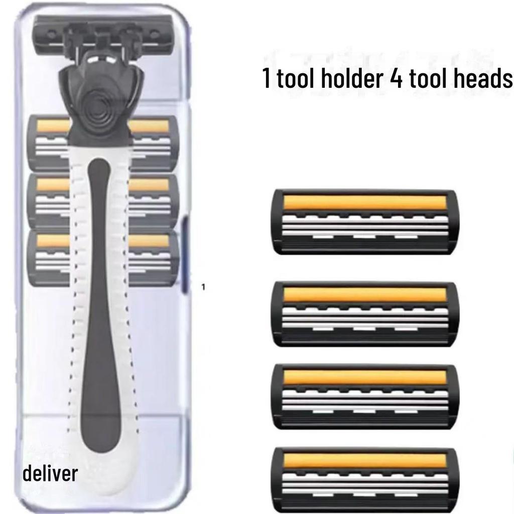 Мужская трехслойная ручная бритва из нержавеющей стали