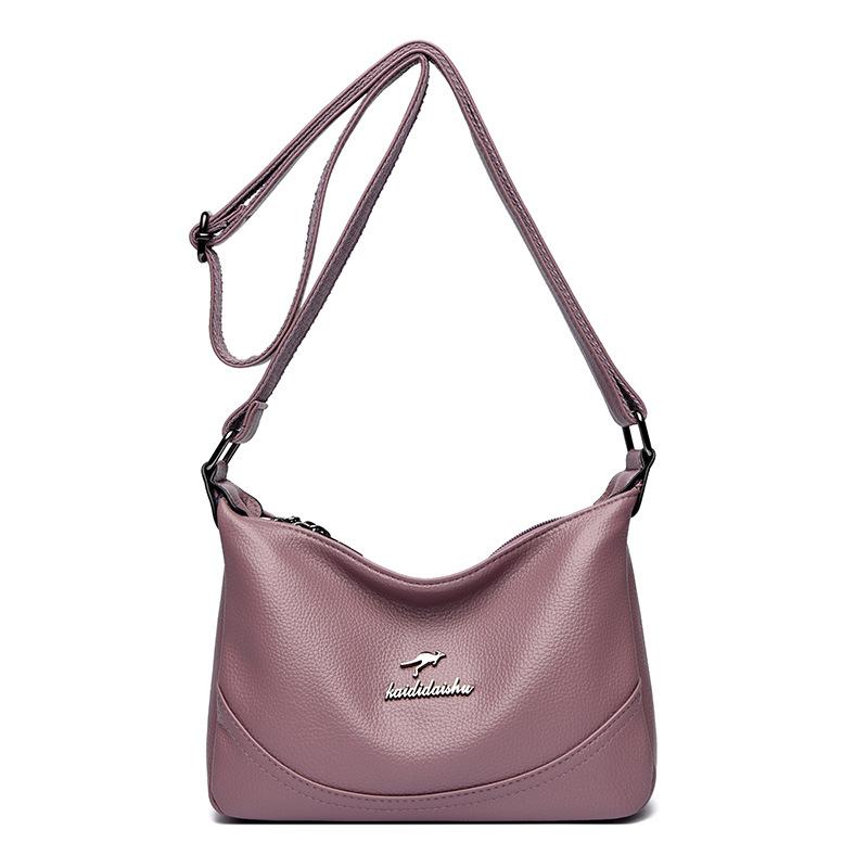 Женская сумка новая городская простая сумка-мессенджер мягкая кожа простая на плечо средняя и старая сумочка