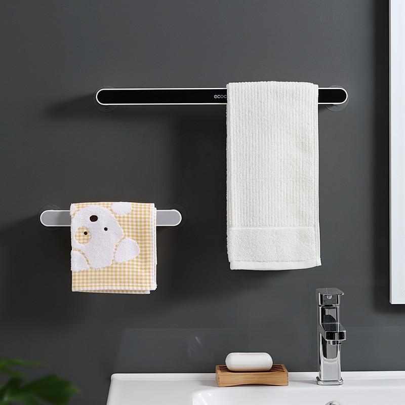 Self-adhesive Towel Holder Rack Wall Mounted Towel Hanger Bathroom Roll Holder Hanging Hook